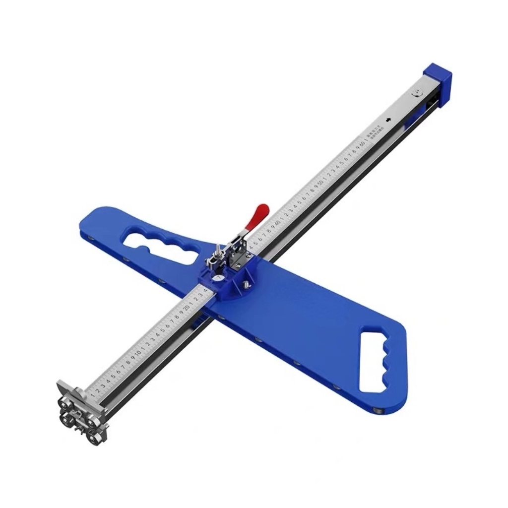 12 rounds, one-side one-button pressing positioning, reinforced nylon handle, cutting, 9~12mm thick gypsum board, front end embedded scraper blade