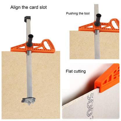 Upgraded model, 9-wheel ABS extended handle, for cutting 8~10mm thick gypsum board, with an embedded scraper blade at the front end