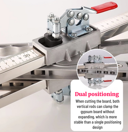 20-round, dual-sided one-button press positioning, aluminum alloy handle, cutting, 9~12mm thick gypsum board, front end embedded scraper blade