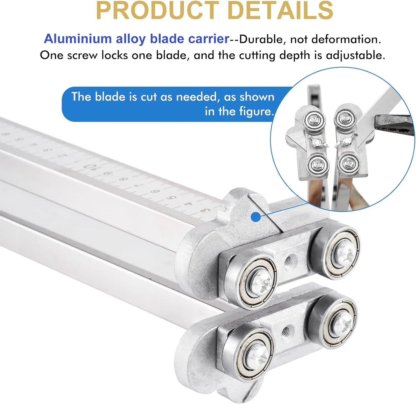 12 rounds, one-side one-button pressing positioning, aluminum alloy handle, cutting, 9~11mm thick gypsum board, front end embedded scraper blade