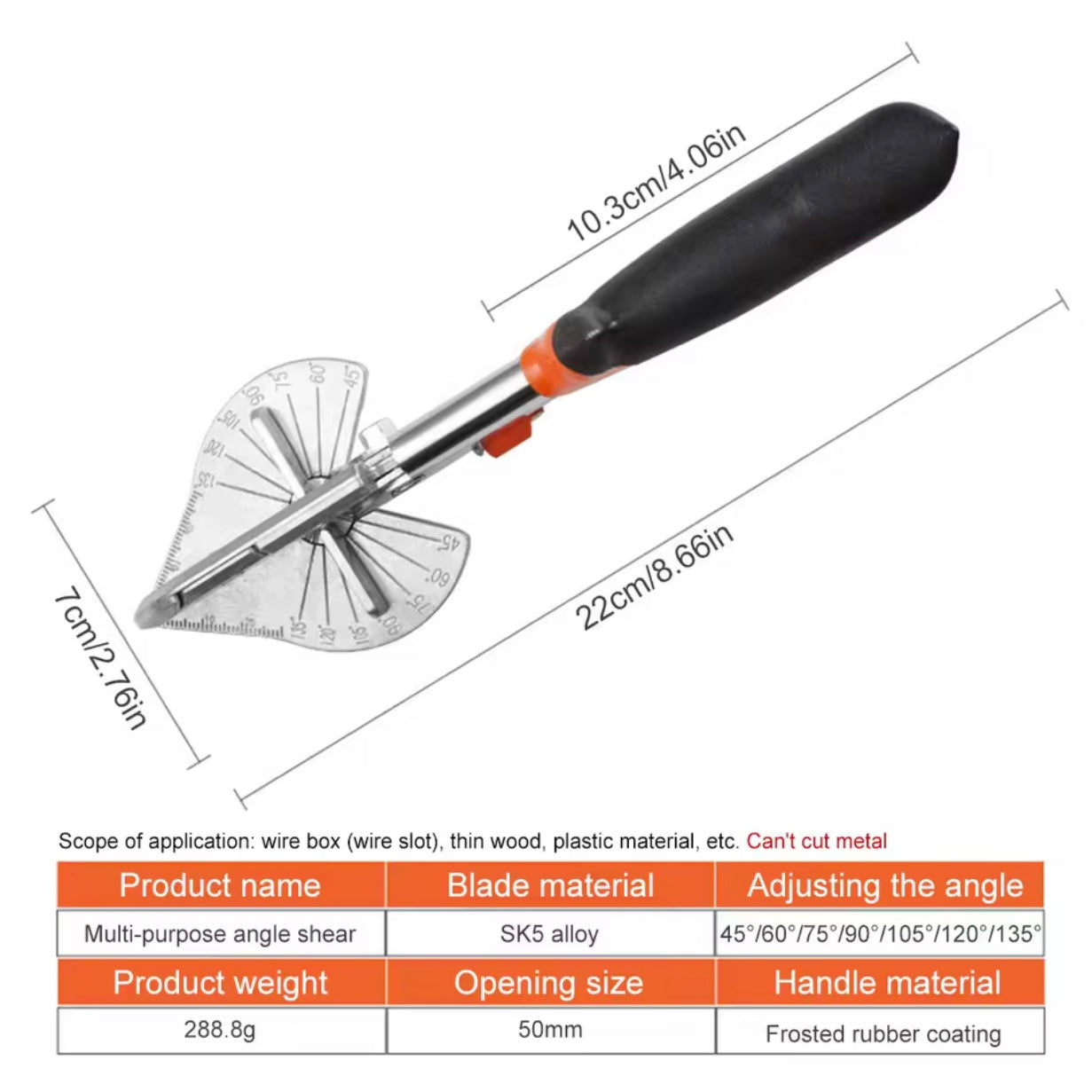 Woodworking card strip angle cutter