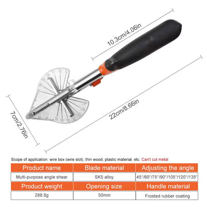 Woodworking card strip angle cutter